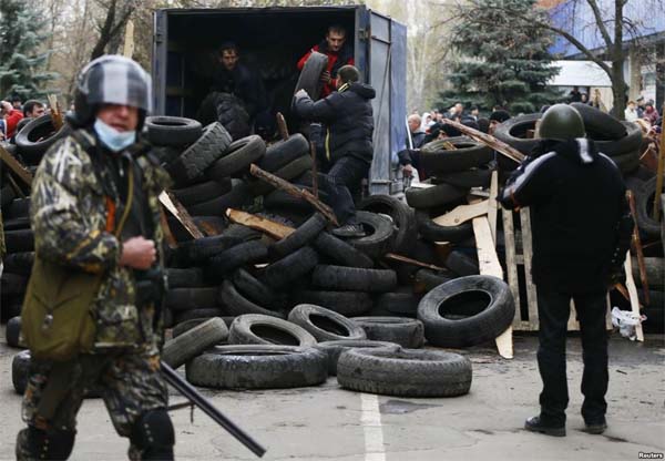 События в Славянске, 13 апреля 2014 года